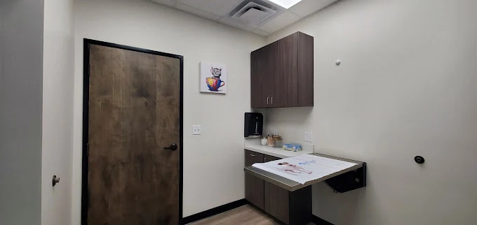 Private exam room inside our veterinary clinic in Boerne TX for pet wellness and veterinary visits